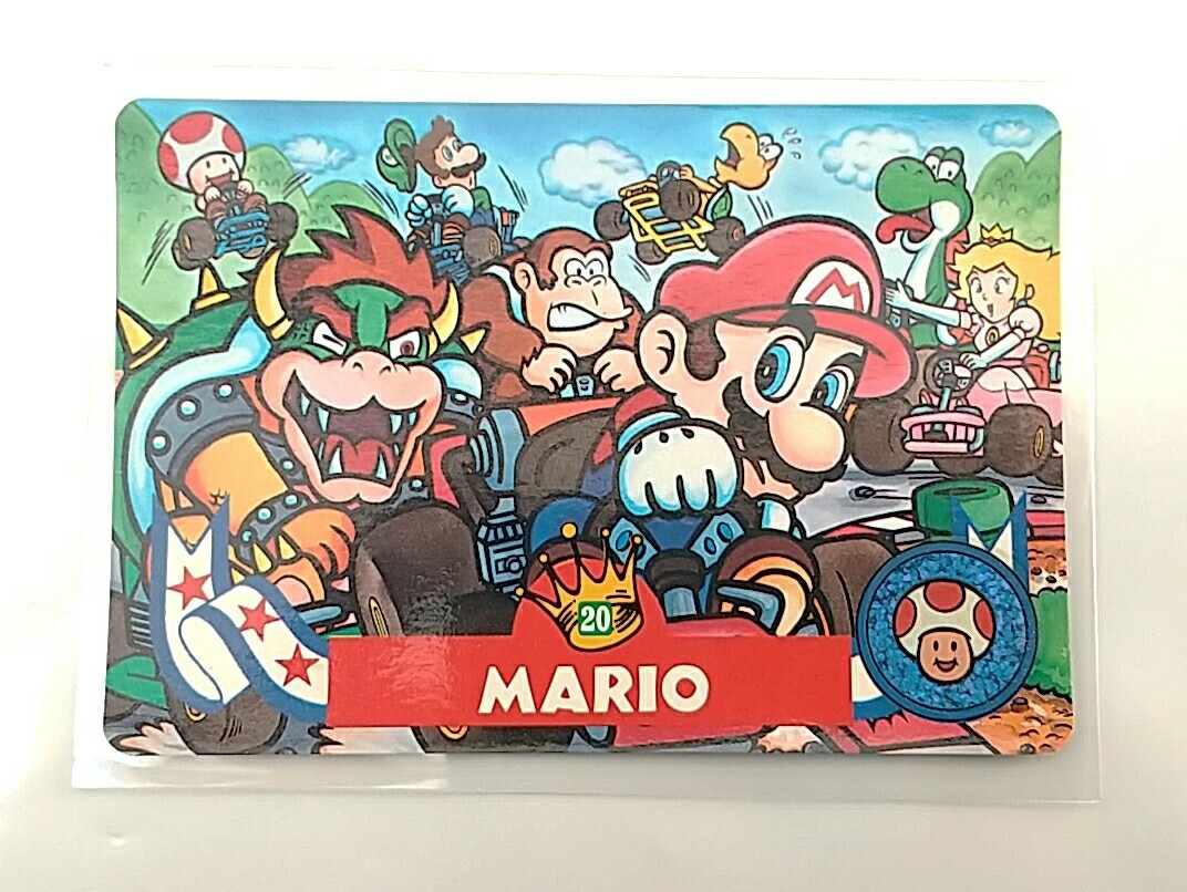 Game Item) Card, Famicom, Super Mario Kart, 1993, Mario, No20