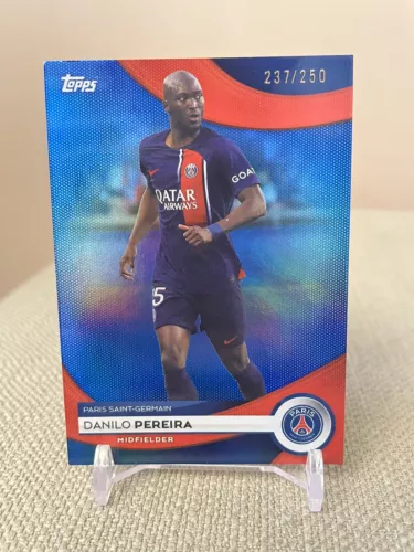 2023-24 Topps PSG Team Set Danilo Pereira Blue Parallel #237/250