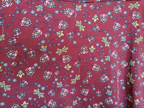 Falda para mujer LULAROE Vino Floral Azul Poliéster Spandex Línea A - Imagen 2 de 4