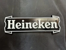 (2) BRAND NEW Heineken Beer Self Adhesive Plastic Signs