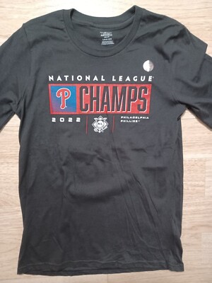 Philadelphia Phillies Unisex Youth Large Fanatics 2022 NLCS T Shirt Black New