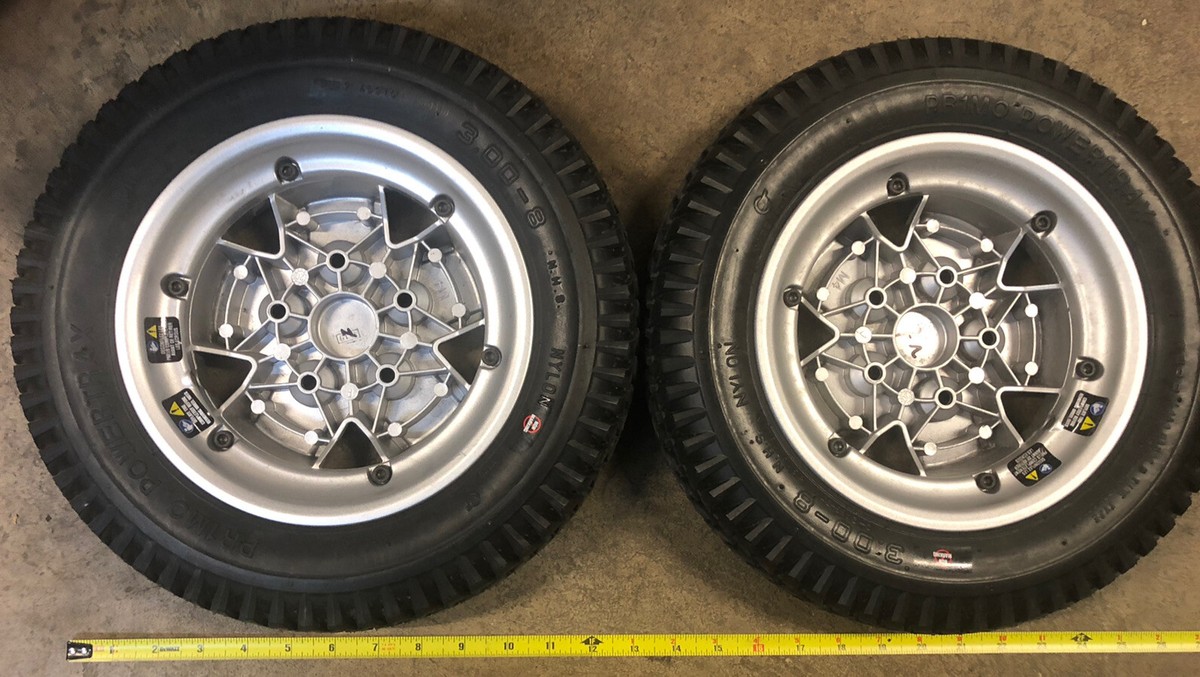 Quantum Q6 Edge 2.0 Wheelchair Jazzy Drive Tires & Wheels Pr1mo 3.00x8 Pride - Foto 7