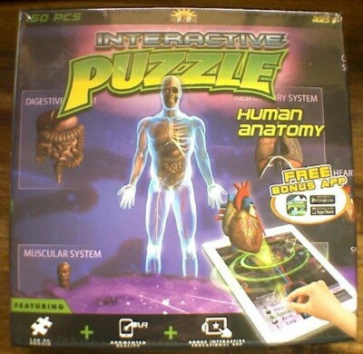 POPAR Interactive Jigsaw Puzzle 150 Piece - Human Anatomy FREE BONUS ...
