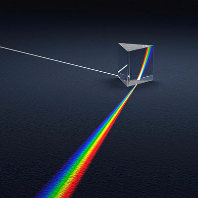 Optical Triangular Prism Crystal Glass Science Light Spectrum Physics Teaching