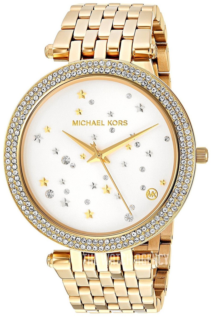 Michael Kors Darci White Dial Gold Tone Crystals Stars Ladies Watch 39mm MK3727 Michael Kors Ladies Watch Darci MK3727 | Watches Prime main image 3