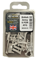 British Army 6 Pounder Anti Tank Gun Bolt Action Warlord Games Neu Ovp *