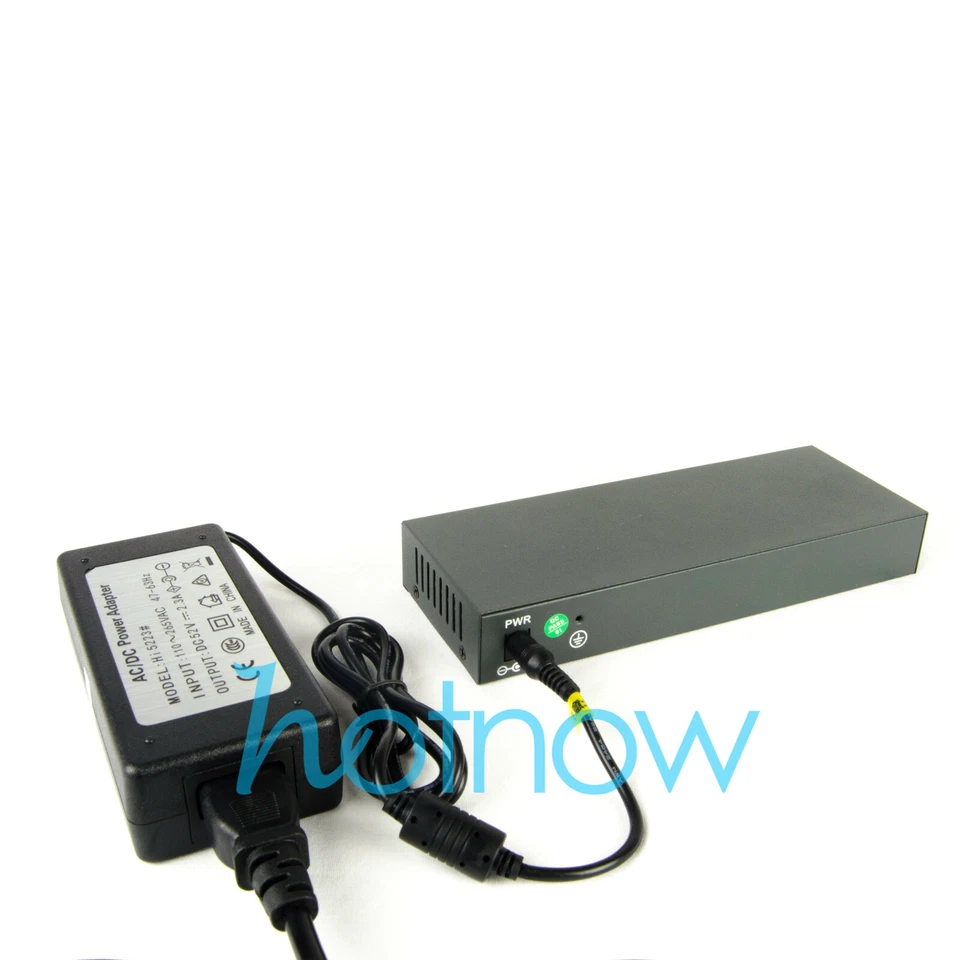 DSLRKIT 120watt 9 Port 8 PoE Switch 802.3af 802.3at Power Over Ethernet PSE18AT - Image 2 of 4