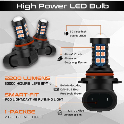9005 Rosa Púrpura LED DRL Luz de circulación diurna Bombilla de haz alto para Lexus IS GS RX - Imagen 2 de 7