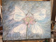 Four Butterflies One Flower