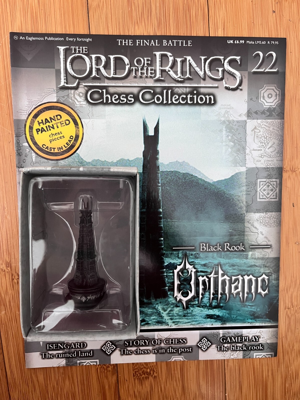 LORD OF THE RINGS CHESS COLLECTION ISSUE 22 ORTHANC EAGLEMOSS FIGURE & MAGAZINE