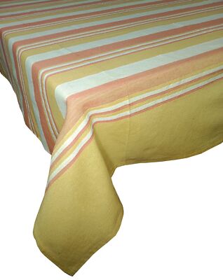 Touchstone Indtresor Indian Heritage Fabric Cotton Table Cloth (Pack of 1). Y...