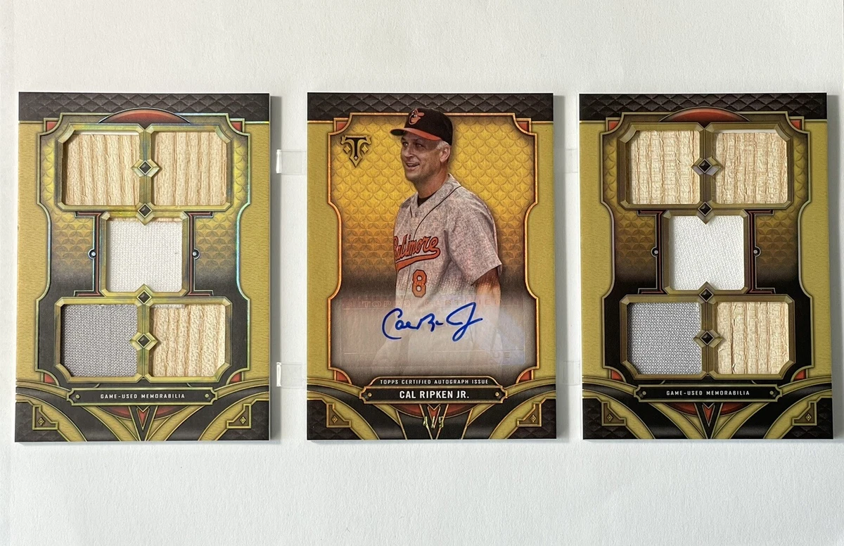 2022 Topps Triple Threads Cal Ripken Jr Deca Relic Auto /5 Masterpiece Legend