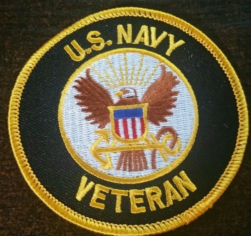 US NAVY "VETERAN" PATCH Iron / Sew-on Patch 3 inch patch
