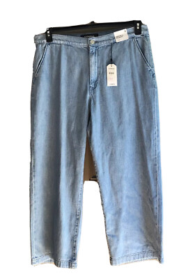 Express Jeans Cropped Wide Leg Super 