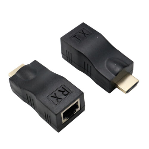 HDMI to RJ45 Extender over CAT-5e/6 Network LAN Ethernet Adapter with HDCP RF - Picture 1 of 8