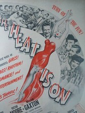 Hollywood Original Ad  Rare VHTF Early 1900s Mae West Heat Is On Red Cugat Vic 