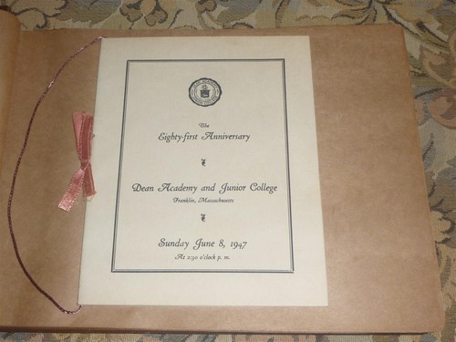 Dean College 1947 "School Days" Photo Scrapbook Album Franklin MA - Picture 2 of 19