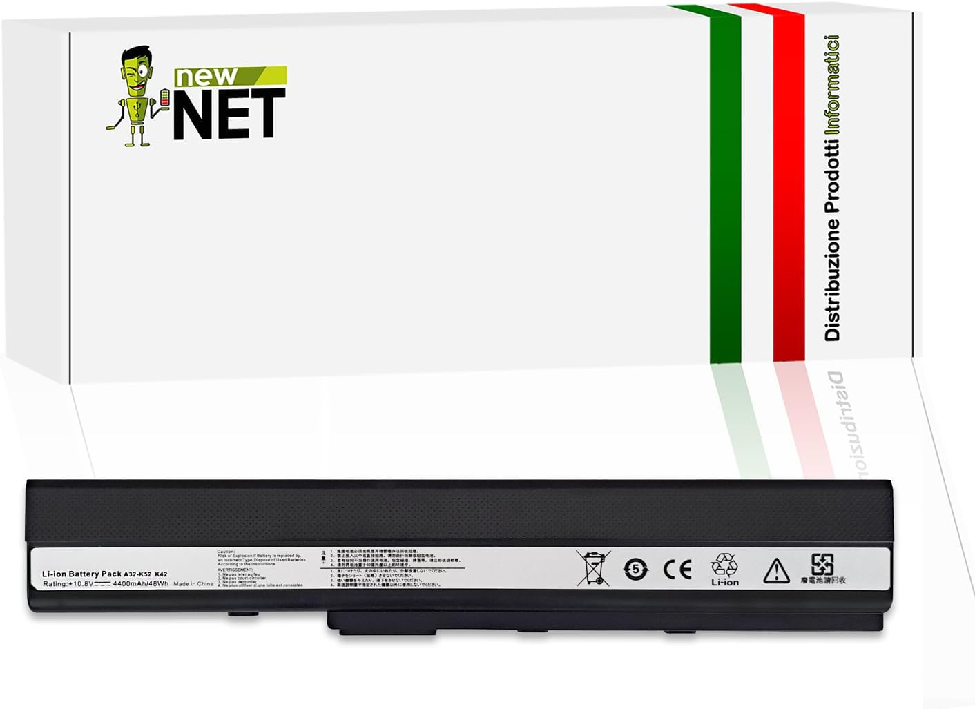 Prezzo Batteria Asus X52F X52J X52JB X52JC X52 - 5200mAh 6 Celle