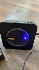 Portable Desktop CD Player Bluetooth HiFi Speaker FM Radio Remote LED USB Black