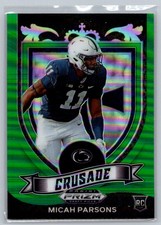 2021 Panini Prizm Draft Picks Collegiate #175 Micah Parsons Green Wave