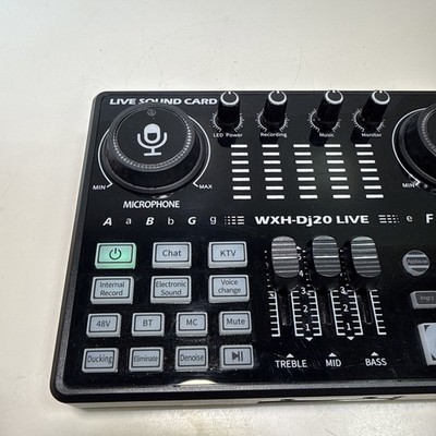 WXH DJ20 Live Sound Card Audio Mixer Sound Card Only | eBay