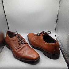 Johnston Murphy Shoes Mens Size 9M Brown Leather Cap Toe Oxford Dress Formal
