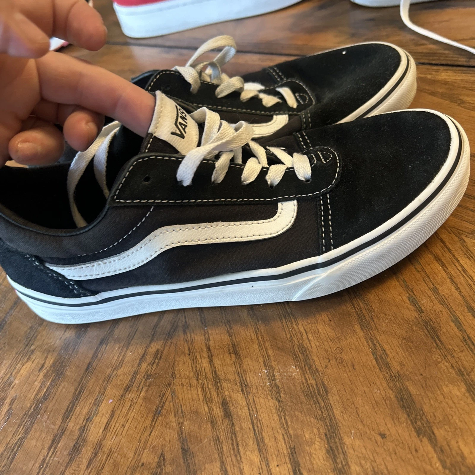 Scarpe sneakers casual VANS Off The Wall nere scamosciate TG 6 GIOVANI unisex