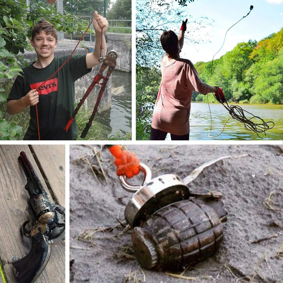 Imanes de pesca de neodimio fuertes 300 libras (136 KG) fuerza de tracción imán de tierras raras Foto 4 de 4