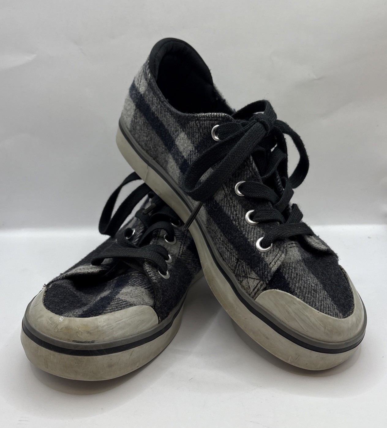 Sneakers Keen donna Elsa III a quadri in lana taglia 6 nero grigio pizzo