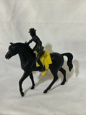 LIDO DISNEY ZORRO 5  Figure W/ HORSE, Saddle And Pistol PLASTIC TOY SOLDIER
