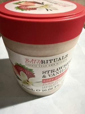 CREIGHTONS BATH RITUALS WHITE STRAWBERRY BODY SCRUB 16.06 OZ EXFOLIATOR
