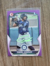 Gabriel Gonzalez Signed 2023 1st Bowman Baseball Card BP-133 Twins /250