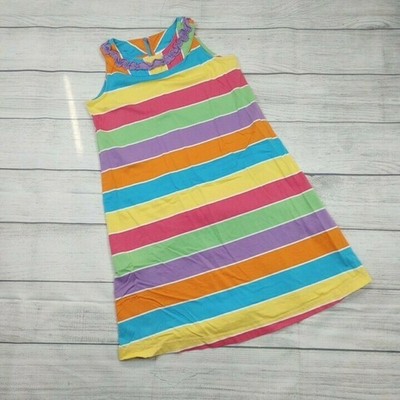 8 Hanna Andersson Bright Stripes Tank Top Dress
