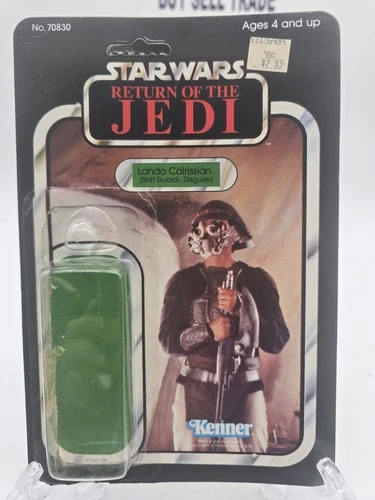 1983 Star Wars ROTJ LANDO SKIFF GUARD Card Back Only W/Attached BubbleUnpunched