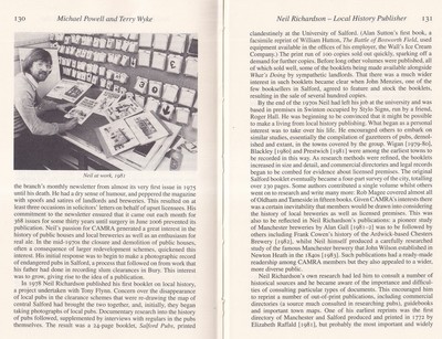 NEIL RICHARDSON - LOCAL HISTORY PUBLISHER. AN ORIGINAL ARTICLE FROM THE TRANSACT