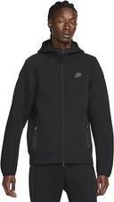 Nike Tech Fleece Full Zip Windrunner Hooded Sweatshirt Hoodie Black size 2XL