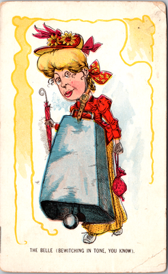 #ad #ad Postcard Antique Vinegar Belle Satire Undivided Back 1909 Muskegon MI $6.95