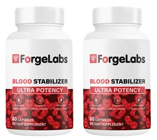 (2 Pack) ForgeLabs Blood Stabilizer, Forge Labs Advanced Blood Support