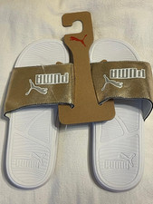 New with Tags! Gold Puma Women's Sliders - Size 11