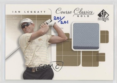 2002 SP Authentic Course Classics Golf Shirts Gold Ian Leggatt Rookie RC 7eo