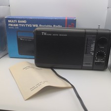 Vintage Electro Brand Radio FM/AM/TV1/TV2/WB Model 2146 Box Tested Works
