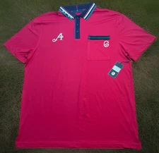 4 Aces EXTRACURRICULAR Golf Polo Shirt NEW Logo NWT EX-CR XL Parisian Red