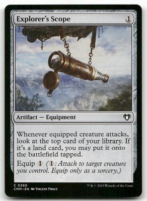 Explorer's Scope #380 (NM) Commander Masters CMM Magic MTG