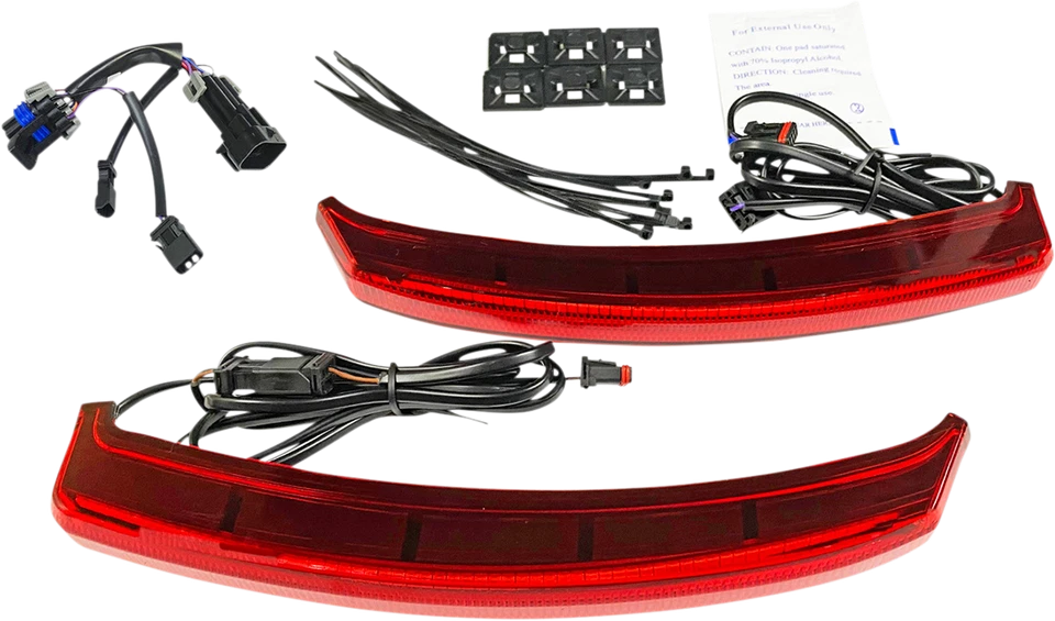 Lumières De Sac De Selle LED BAGZ Personnalisées Rouges #CD-INDBAG-INT-R - Photo 1/1