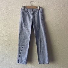 Polo Ralph Lauren Boys Chino Style Dress Pants Blue Size 10 Cotton Flat Front