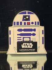 Star Wars Bioworld R2-D2 Lanyard  Enamel Pin Set Rebellion Empire Gift Box NEW