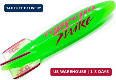SpinFin 10.25'' Large Ultra Premium Pool Torpedo Rocket Spins & Glides Up to 30 F