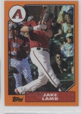 2017 Topps Silver Pack 1987 Design Chrome Orange 49/99 Jake Lamb #87-JL fm0
