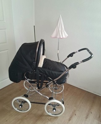 Hesba Condor Coupe Kinderwagen Kombi Retro schwarz Fachhändler, made in Germany
