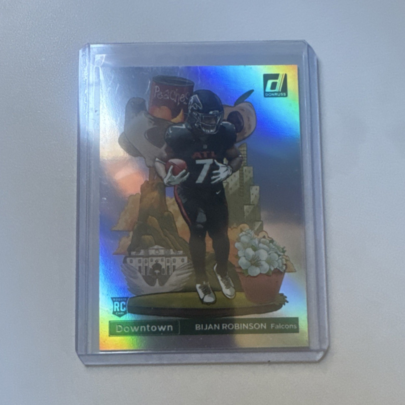 2023 Panini Donruss Downtown Bijan Robinson Rookie Insert Atlanta Falcons